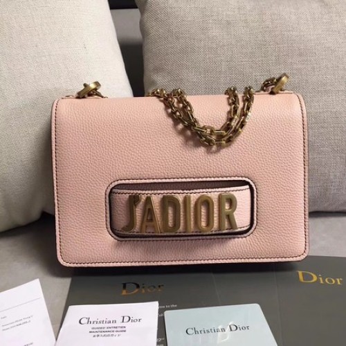 Dior JADIOR Flap Bag Pelle di vitello M9003 Rosa