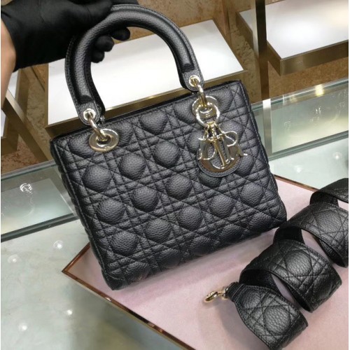 Dior BORSA LADY DIOR IN VITELLO M0575 nera