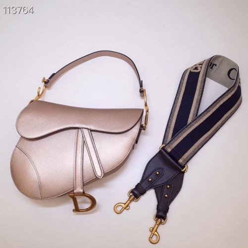 Dior Mini Saddle Bag Pelle di vitello M0447 Oro