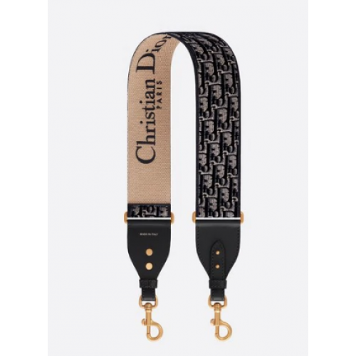 TRACOLLA Dior Oblique in velluto ricamato S8540CWVF Blu