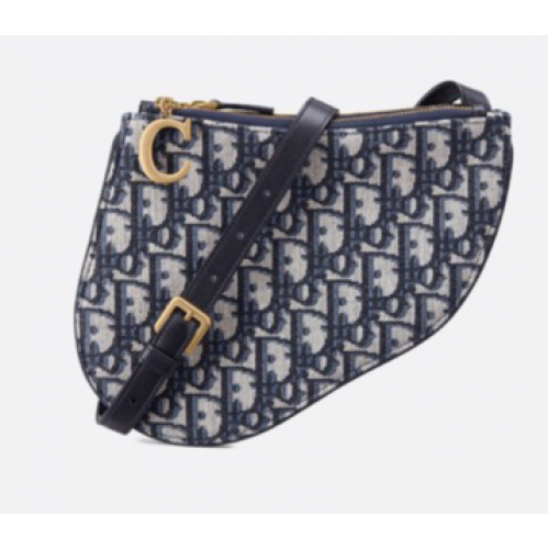 Dior SADDLE DIOR OBLIQUE CLUTCH S5642C Blu
