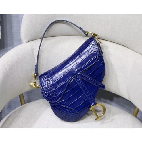 Dior BORSA SADDLE SOFT IN VITELLO C9045 blu