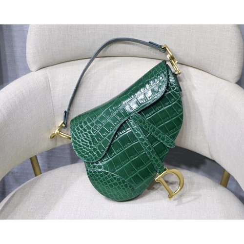 BORSA Dior SADDLE SOFT IN VITELLO C9045 verde