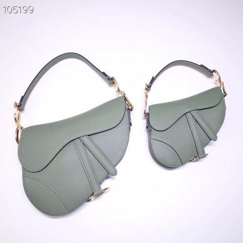 Dior SADDLE-TAS VAN KALFSLEER M0446CW verde