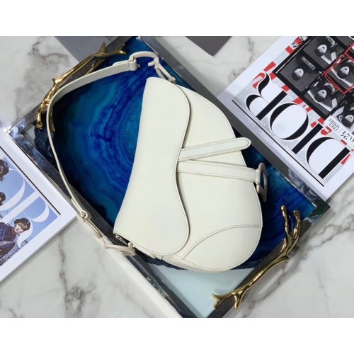 Borsa Dior SADDLE-TAS VAN KALFSLEER M0446C bianca