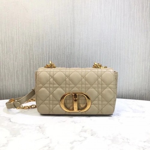 Dior BORSA DIOR CARO PICCOLA Pelle di vitello morbida Cannage M9241 Beige
