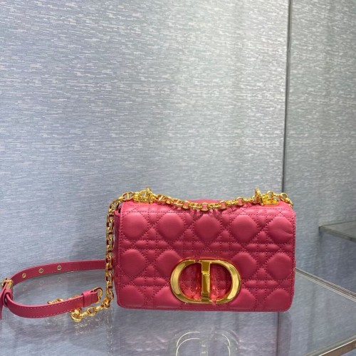 Dior BORSA DIOR CARO PICCOLA Pelle di vitello morbida Cannage M9241 rosa