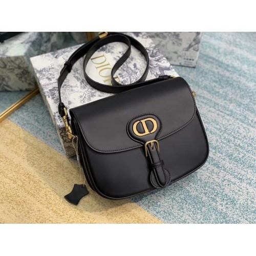 BORSA BOBBY DIOR MEDIA Box Pelle di vitello M9319 nera