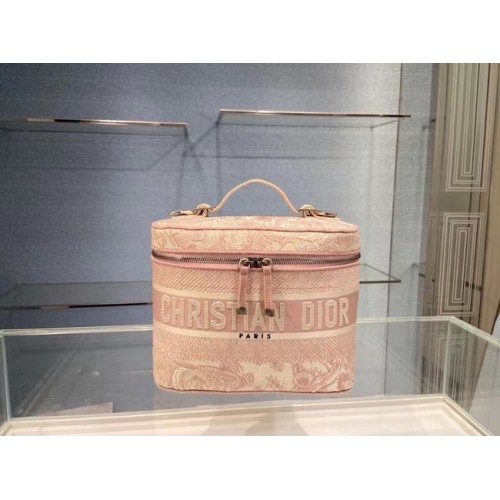 Ricamo Dior Toile de Jouy DIORTRAVEL VANITY CASE S5480V rosa