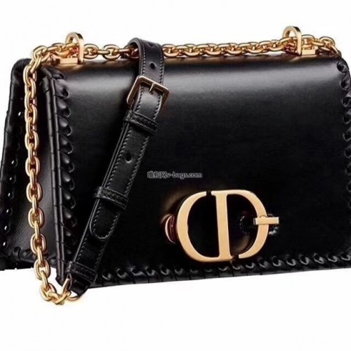 BORSA A CATENA DIOR 30 MONTAIGNE CON BORDI FILETTATI IN PELLE DI VITELLO M9220