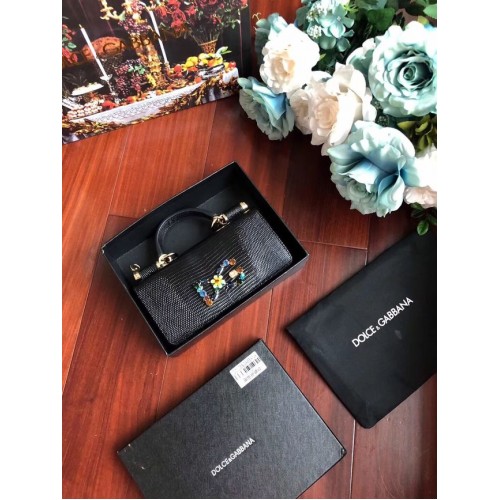 Borse tote in pelle di vitello Dolce Gabbana 1126 nere