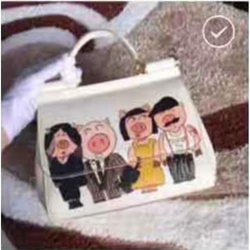 Dolce Gabbana Borsa Originale DG8633 Maiale Bianco