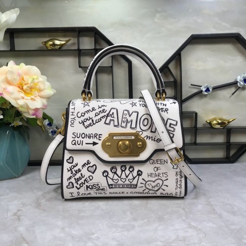 Dolce Gabbana Pelle Originale 4137 Bianco Graffiti