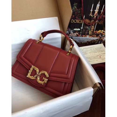 Dolce Gabbana Borsa Originale in Pelle 4916 Rossa