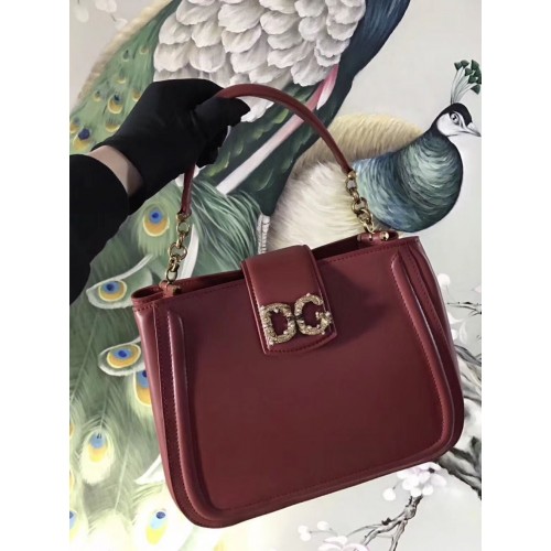 Dolce Gabbana Borsa Originale In Pelle 4918 Bordeaux