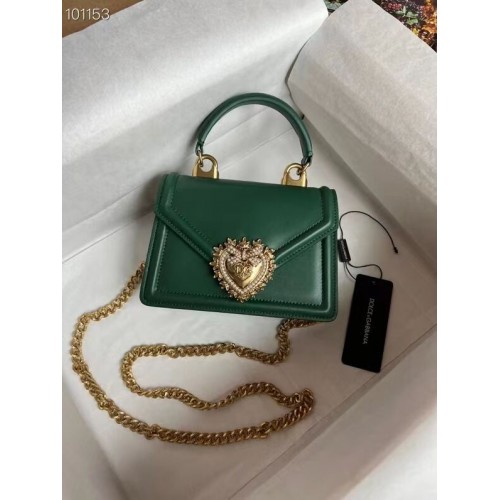 Dolce Gabbana Borsa a Spalla Originale in Pelle 4011 verde