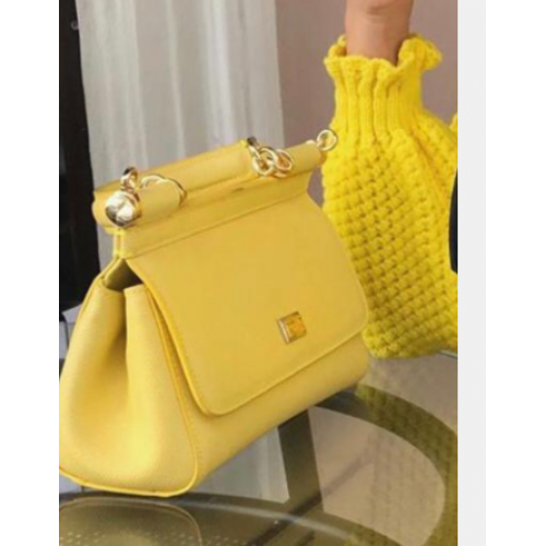 Borsa Dolce Gabbana SICILY Pelle di Vitello 4139 giallo
