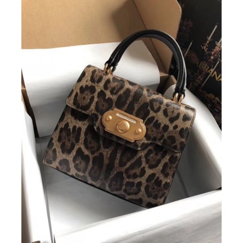 Dolce Gabbana SICILY Borse tote in pelle di vitello con crisantemo 5588-3 nere