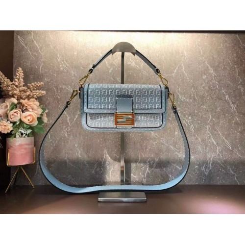 Borsa FENDI BAGUETTE F1520 celeste