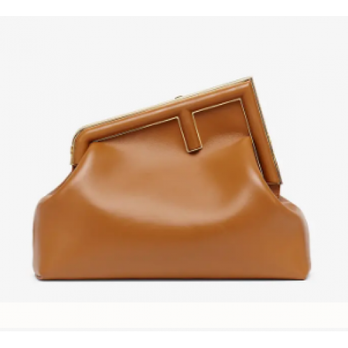 FENDI FIRST MEDIUM borsa in pelle 8BP127AB marrone