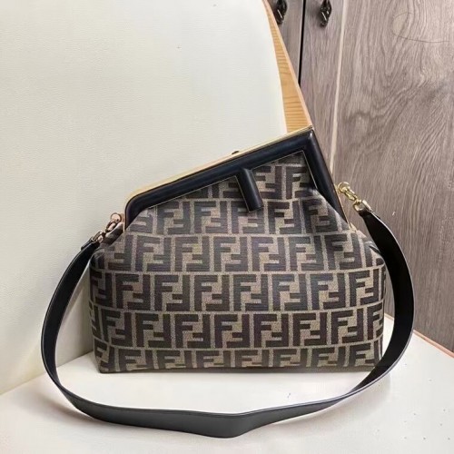 FENDI FIRST borsa in tessuto 5FB2323 Nera