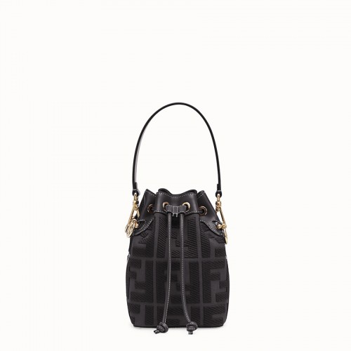FENDI MON TRESOR Borsa mini in tela nera 8BS010