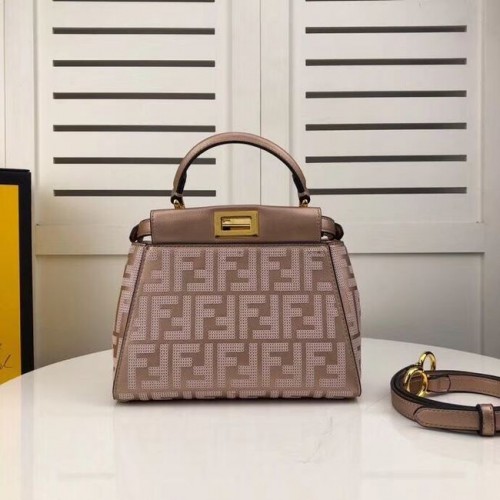 FENDI PEEKABOO ICONIC borsa in pelle F0335 rosa