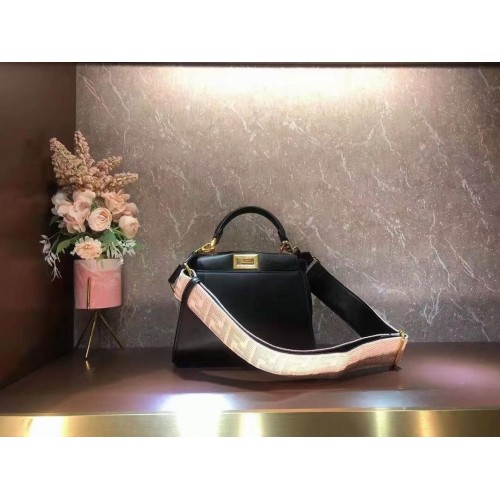 FENDI PEEKABOO ISEEU SMALL borsa in pelle F1615 nera