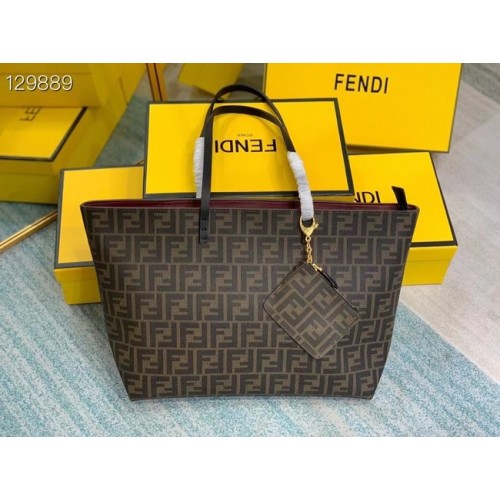 FENDI borsa in tessuto 69555 Bordeaux