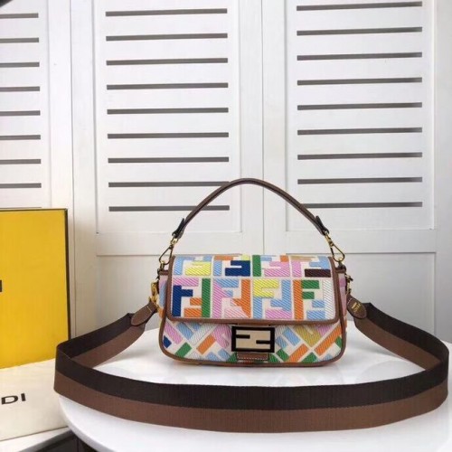 FENDI borsa in tessuto F0386 Arcobaleno