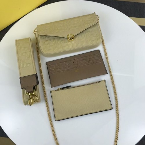 FENDI borsa in tessuto F1230 beige