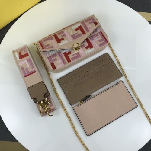 FENDI borsa in tessuto F1230 rosa