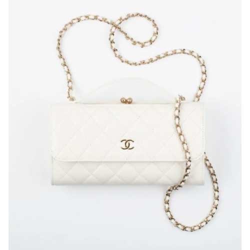 PORTA CELLULARE FLAP CON CATENA AS2875 BIANCO