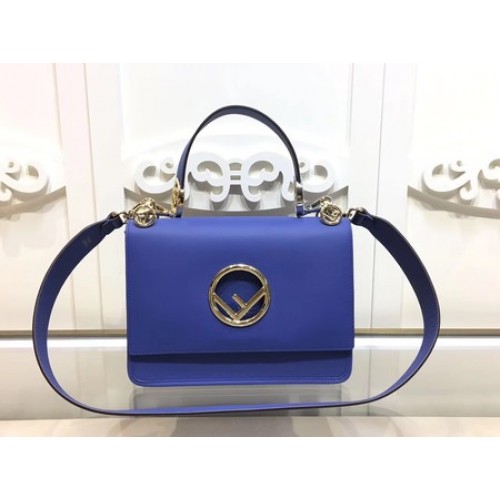 Fendi KAN I Borsa in Pelle FD2670 Blu