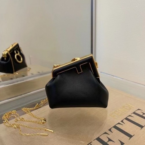 Mini pochette in pelle originale Fendi 56831 nera