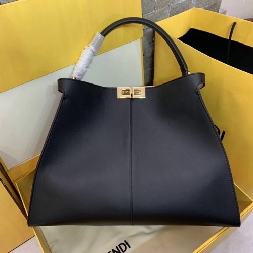 Borsa Fendi PEEKABOO in pelle originale 3655 nera