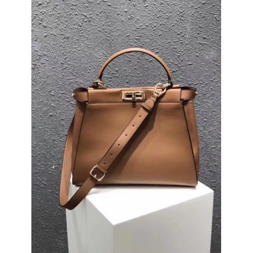Borsa tote Fendi PEEKABOO 3559 marrone