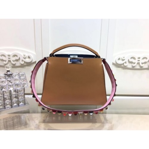 Fendi Peekaboo Borse Pelle Originale F3659 Marrone
