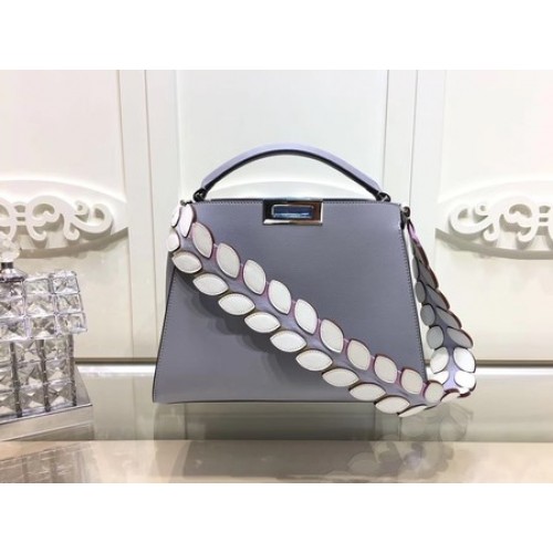 Fendi Peekaboo Borse Pelle Originale F3659 Grigio