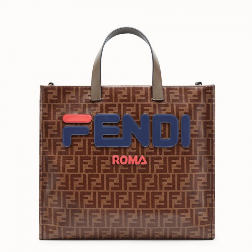 Fendi SHOPPER F1843 marrone&blu