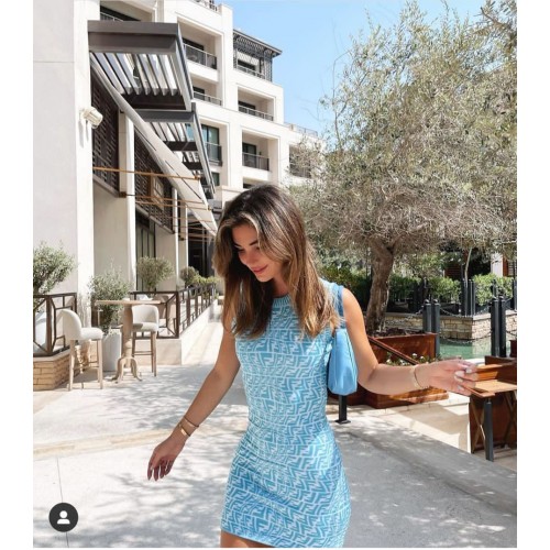 Abito Fendi Top Quality Fashion FF11532 Blu