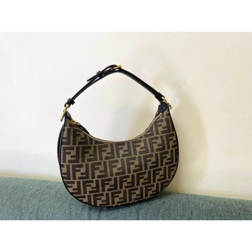 Fendi graphy Borsa piccola in tessuto 8BR798A marrone