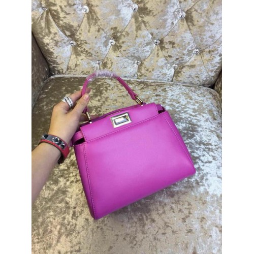 Borsa Fendi mini Peekaboo Pelle di vitello 30320 Viola