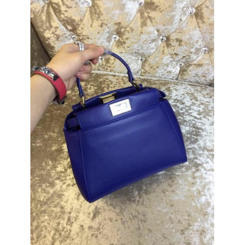 Borsa Fendi mini Peekaboo Pelle di vitello 30320 Royal