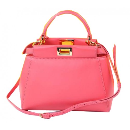 Borsa Fendi mini Peekaboo Pelle di montone F520885 Rosa