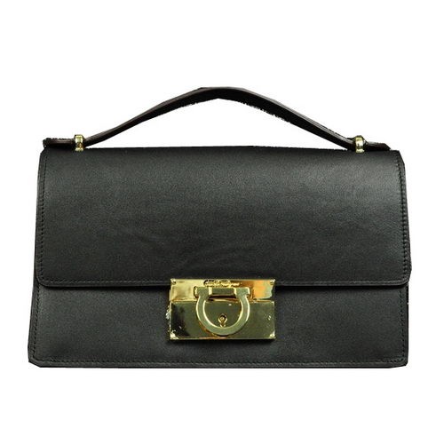 Ferragamo Borsa a Spalla Piccola in Pelle di Vitello SF0615 Nera