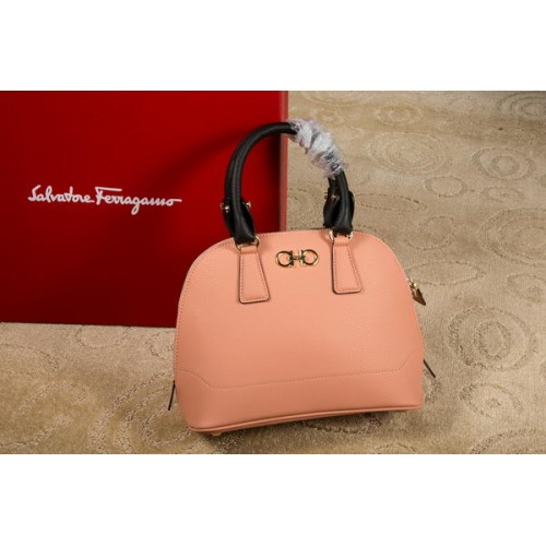 Borsa Tote Gancio Media Double Ferragamo 21E703 Rosa Scuro