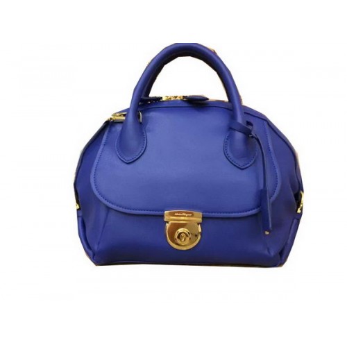 Ferragamo Borsa Tote Media Pelle Di Vitello SF0612 Blu
