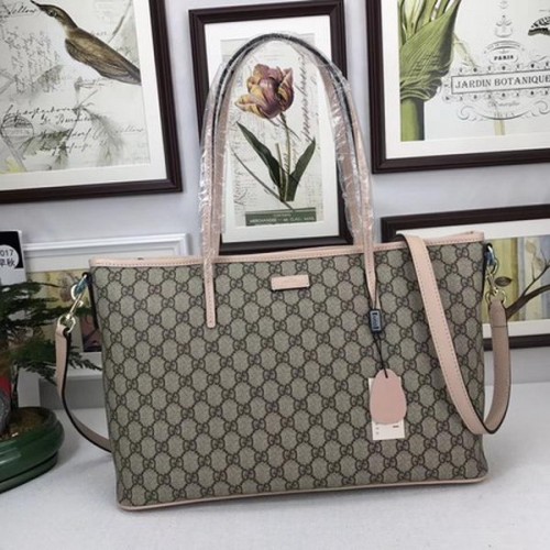 Borsa tote in tela Gucci GG Supreme 353437 Cammello