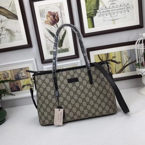 Borsa tote in tela Gucci GG Supreme 353440 Marrone